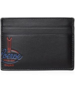 Loewe Logo-Print Cardholder - Black