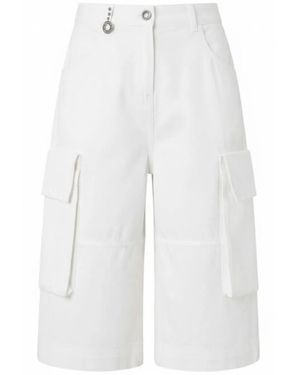 Pinko Cotton Shorts - White