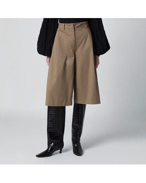 THE LATEST Cognac Cotton Dakota Bermuda Shorts - Natural