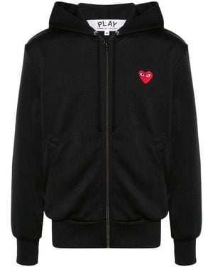 Comme des Garçons Cotton Zipped Hoodie - Black