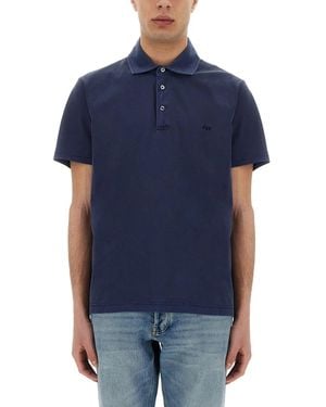 Fay Jersey Polo - Blue