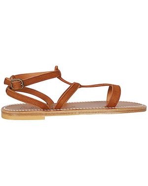 K. Jacques Arelate Leather Sandals - Brown