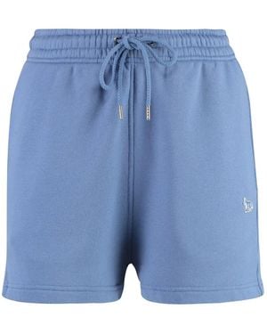 Maison Kitsuné Maison Kitsuné Cotton Shorts - Blue