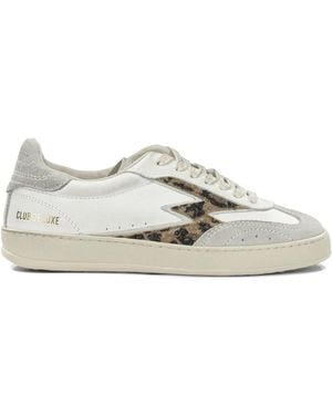 Moa Concept Leather Rubber Trainers - Grey