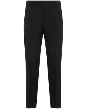 Gucci Wool Blend Twill Bush-Trousers - Black