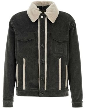 Fendi Textured Jacket - Black