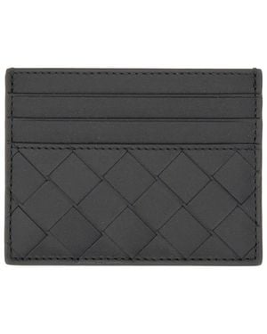 Bottega Veneta Woven Credit Card Holder - Black