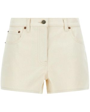 Valentino Garavani Vgold Shorts - Natural