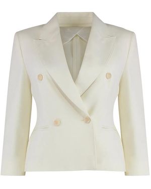 Max Mara Crop Blazer - White