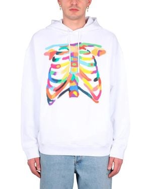Marcelo Burlon Rib Cage Sweatshirt - White