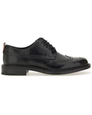 HUGO Leather Derby Loafer - Black