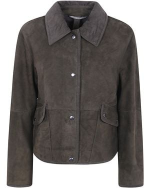 The Jackie Leathers "Maeve" Suede Jacket - Black