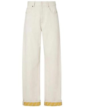 Fendi 'Ff' Jeans - White