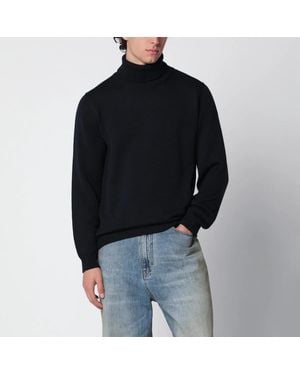 Roberto Collina Wool Turtleneck Jumper - Black