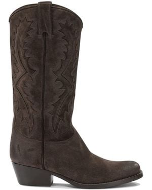 Sartore Leather Cowboy Boots - Brown