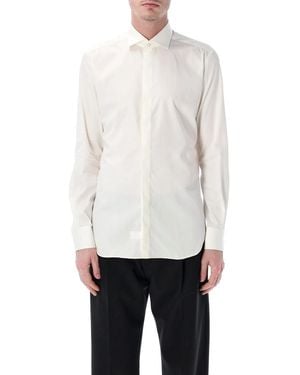 Xacus Shirt With French Collar - White