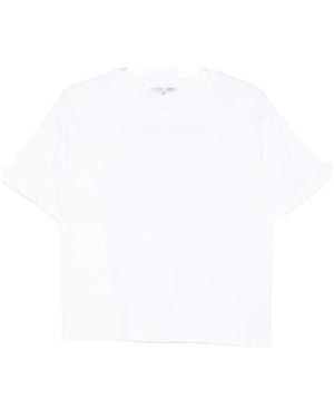 C-ZERO SHIRT Jersey Texture Crew Neck Short Sleeves - White