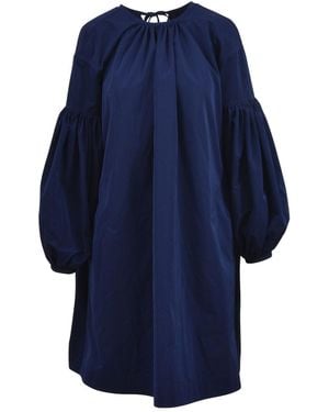 Calvin Klein Lace Detail Bishop Dress - Blue