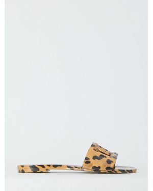 Dolce & Gabbana Dolce & Gabbana Rubber Sandals With Leopard Print - White