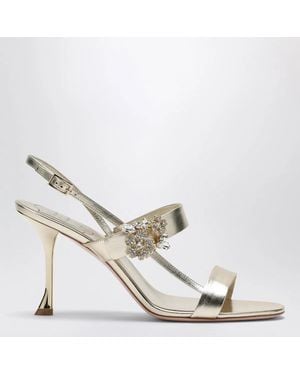 Roger Vivier Leather Efflorescence Sandals - White