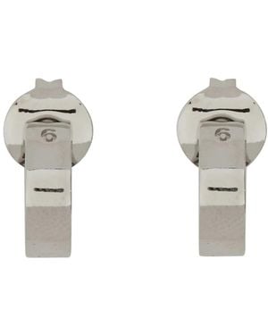MM6 by Maison Margiela Orecchini Con Logo - Metallic