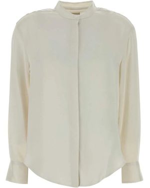 Calvin Klein Washed Satin Relaxed Shirt - White