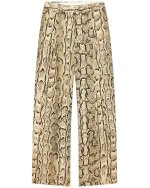 Dries Van Noten Jacquard Trousers - Natural