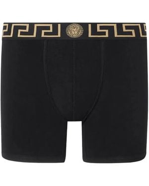 Versace Boxer Con Greca - Black