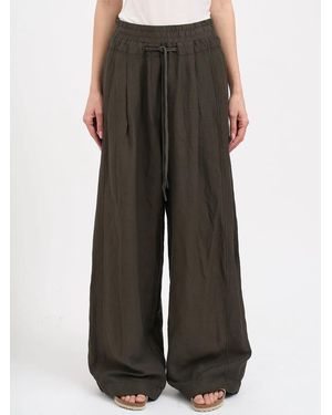 Andrea Ya'aqov Wide Leg Trousers - Brown