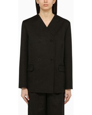 Loulou de Saison Double-Breasted Jacket - Black