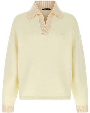 Jacquemus 'Le Polo Punto' Sweatshirt - Natural