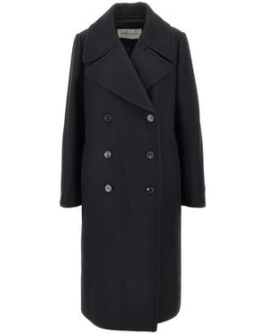 Dries Van Noten Doublebreasted Coat - Black