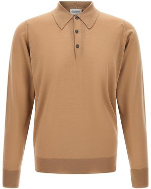 John Smedley 'Dorset' Polo Shirt - Brown