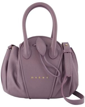 Marni Tulipea Small Shoulder Bag - Purple