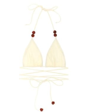 Magda Butrym 'Re 26' Bikini Top - White