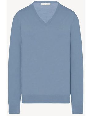 The Row Naius Cotton Jersey - Blue