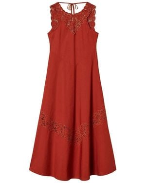 Twinset Henna Silk Dress - Red