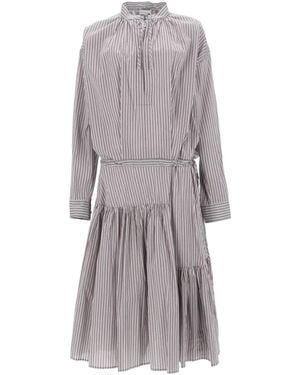 Dries Van Noten Abito Lungo "Denvo" - Grey