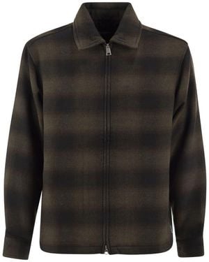 Carhartt Checked Zip Overshirt - Black
