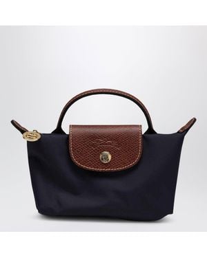 Longchamp Le Pliage Original Pebble Clutch Bag Marine - Blue