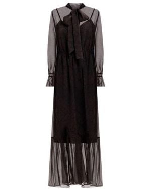 Twinset Twinset Actitude Python Polyester Dress - Black