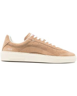 DSquared² Calf Leather Goat Leather Rider Trainers - Natural