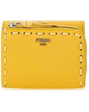 Fendi Micro Trifold Selleria Micro - Yellow