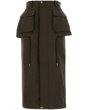 Sacai Grosgrain Bonding Skirt - Green
