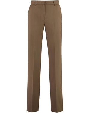 PT01 Ambra Wool Blend Pants - Brown