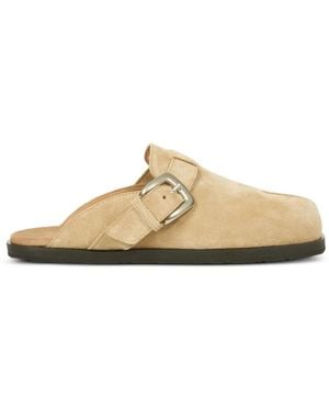 Maison Margiela Leather Slippers - White