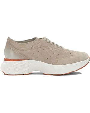 Santoni "Easy Bounce" High Sneakers - Gray