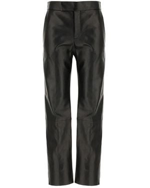 Alberta Ferretti Leather Pants - Black