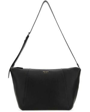 Prada Leather Crossbody Bag - Black