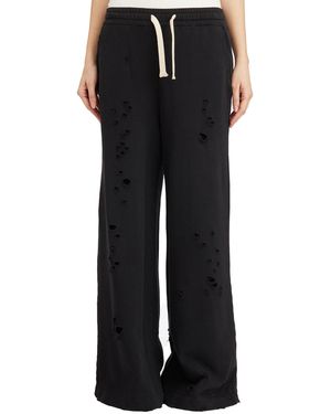 Nostrasantissima Sweatpants With Ruffles - Black